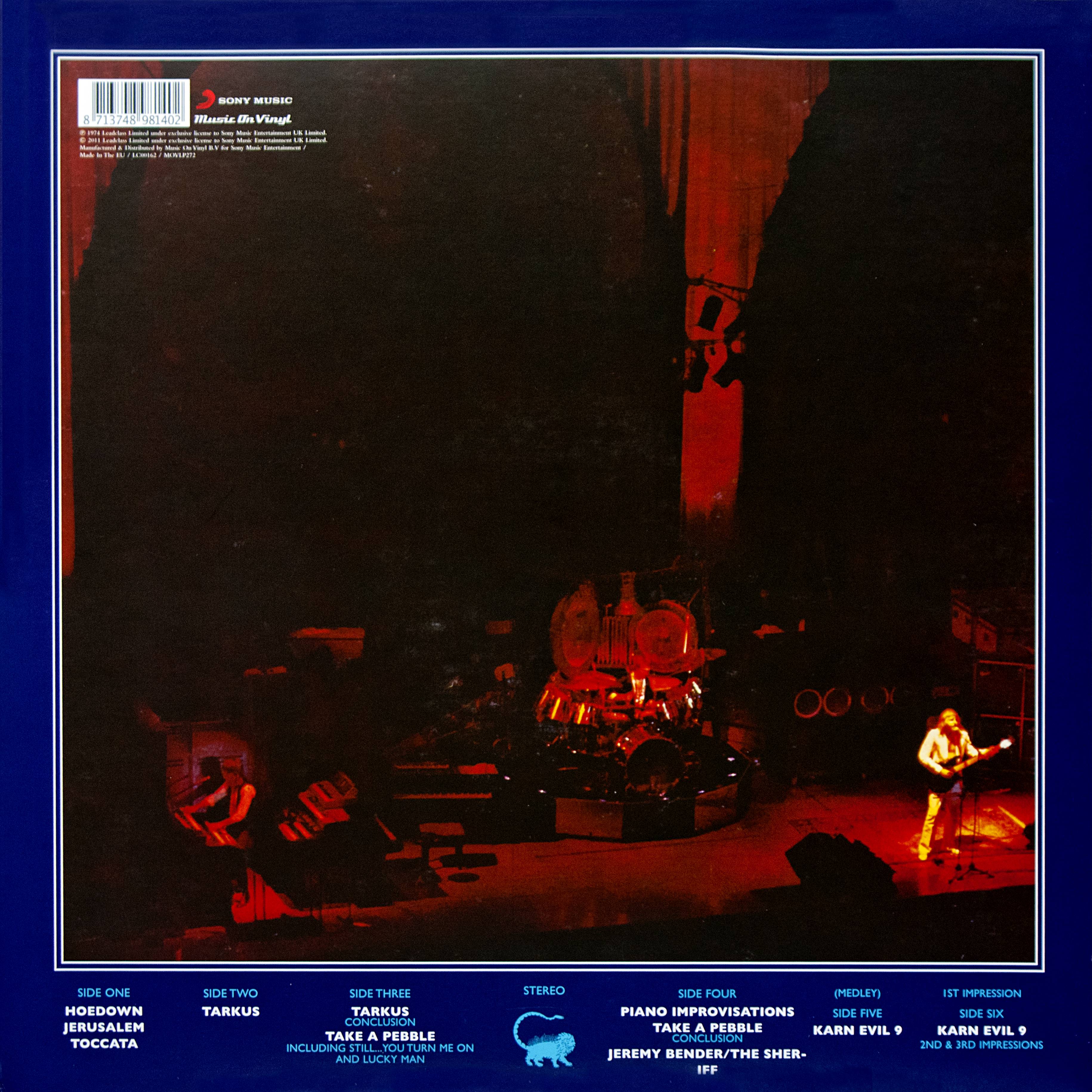 Emerson, Lake and Palmer Welcome Back My Friends : LP Back 1